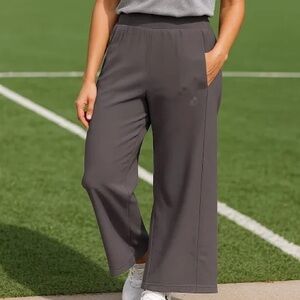 adidas Dark Gray Wide-Leg Pants